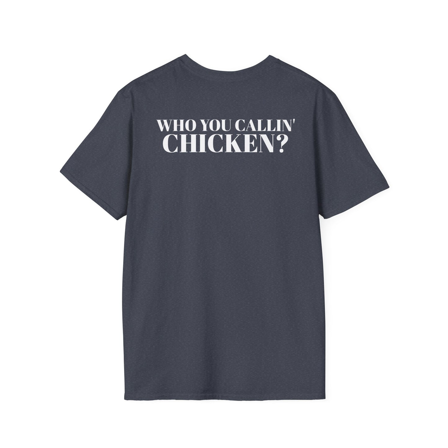 Men's Funny 'Who You Callin' Chicken?' Graphics T-Shirt 2