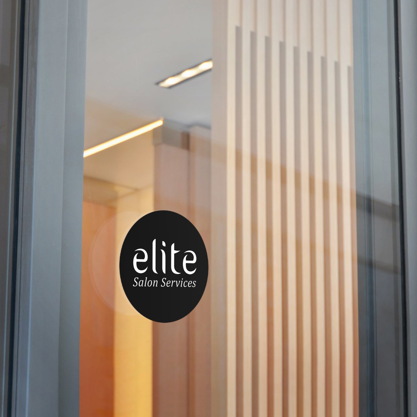 Elite Salon Services Custom (Round Vinyl Stickers)