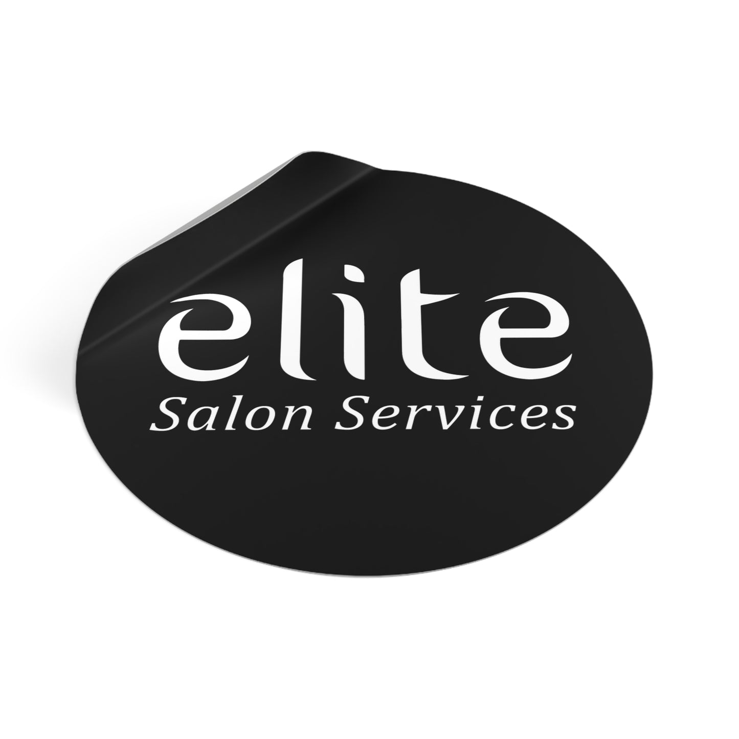 Elite Salon Services Custom (Round Vinyl Stickers)