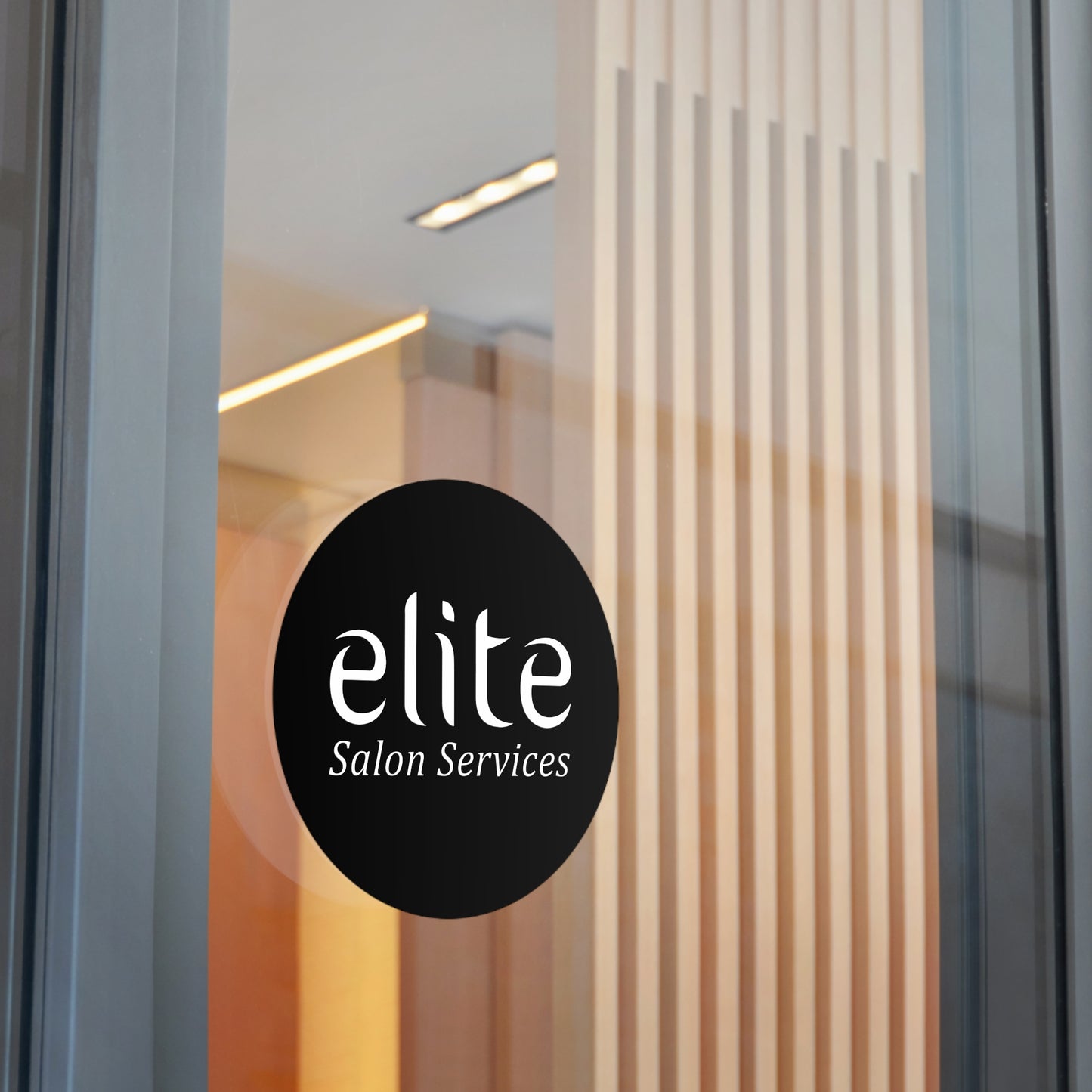 Elite Salon Services Custom (Round Vinyl Stickers)