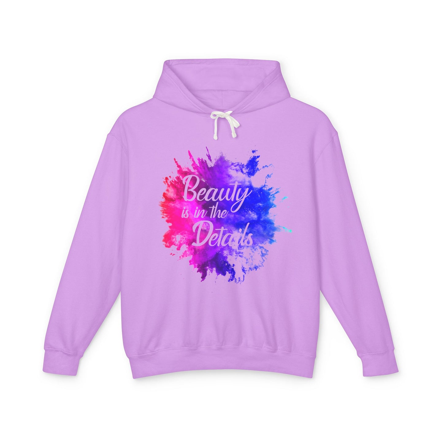 Beauty Is In The Details (Splash) Lightweight Hooded Sweatshirt