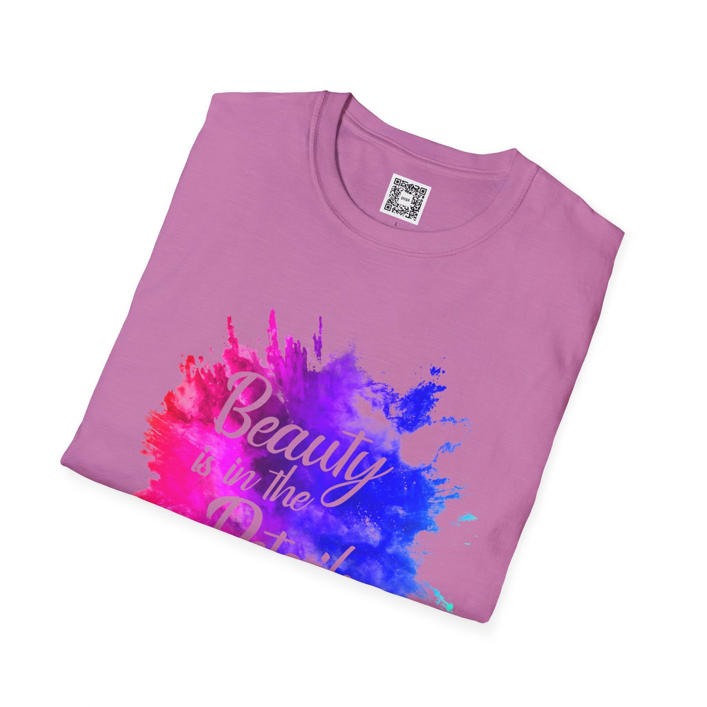Beauty Is In The Details (Splash) - Unisex Soft Style Tee