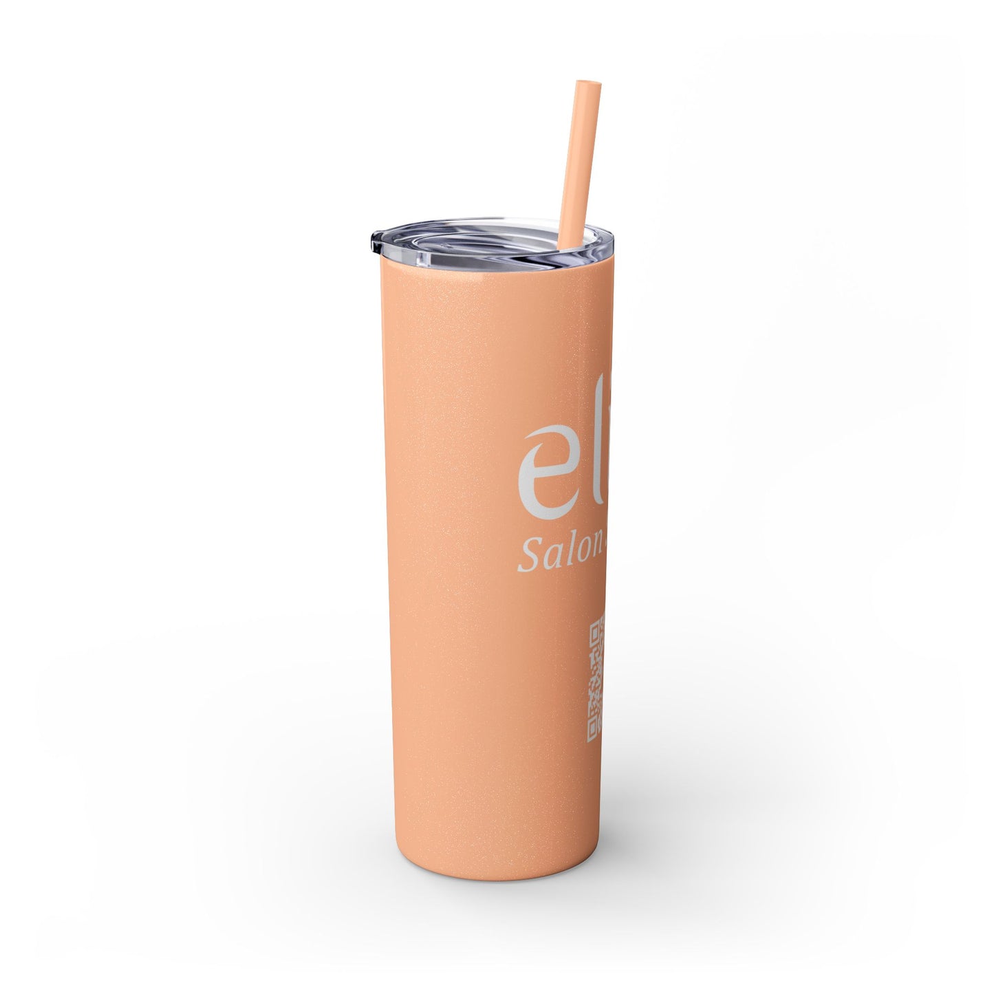 Elite Salon Services Custom Skinny Tumbler With Straw (20oz)