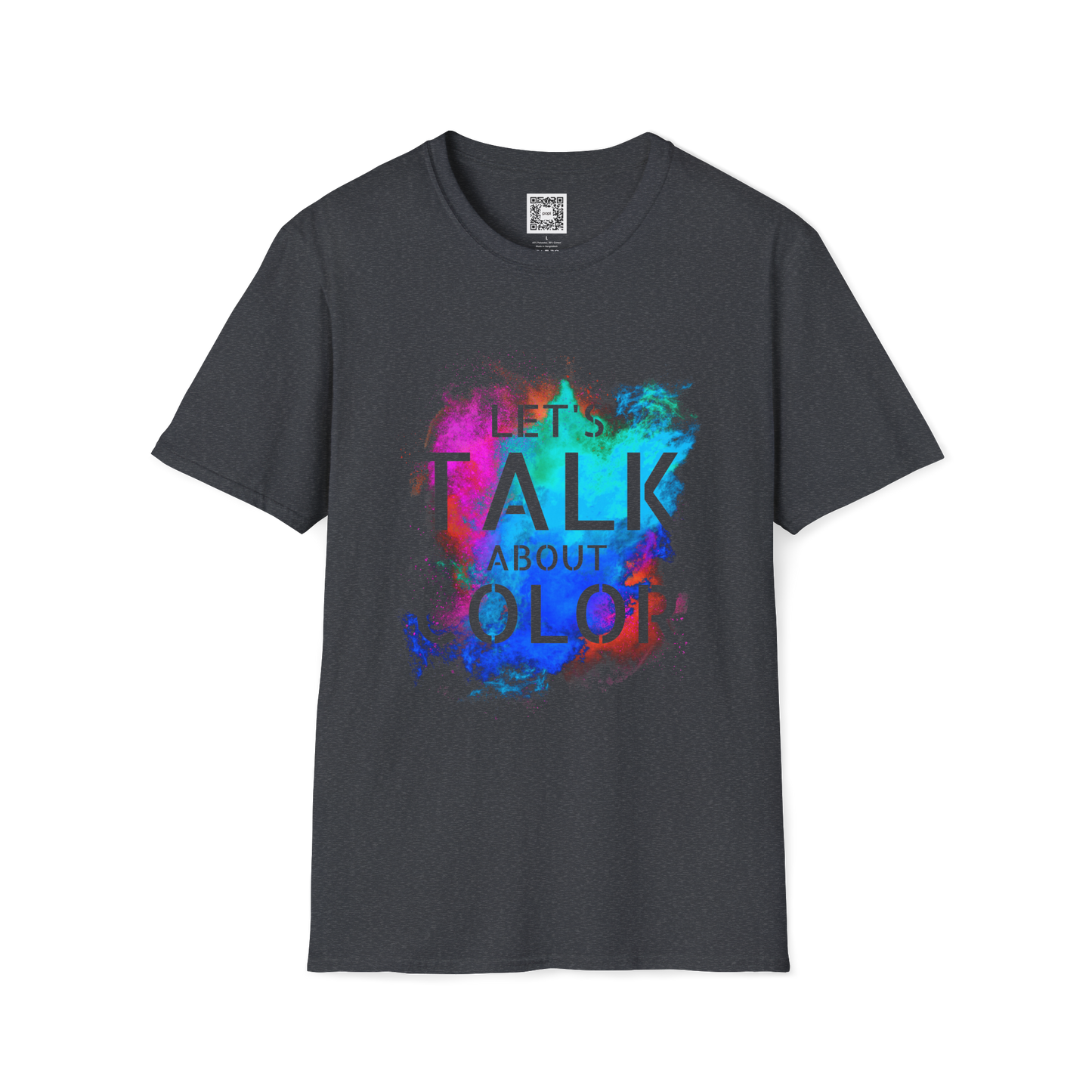 'Lets Talk About Color' (Design 2/Colorway 2) Crew Neck Soft Style T-Shirt (Unisex)