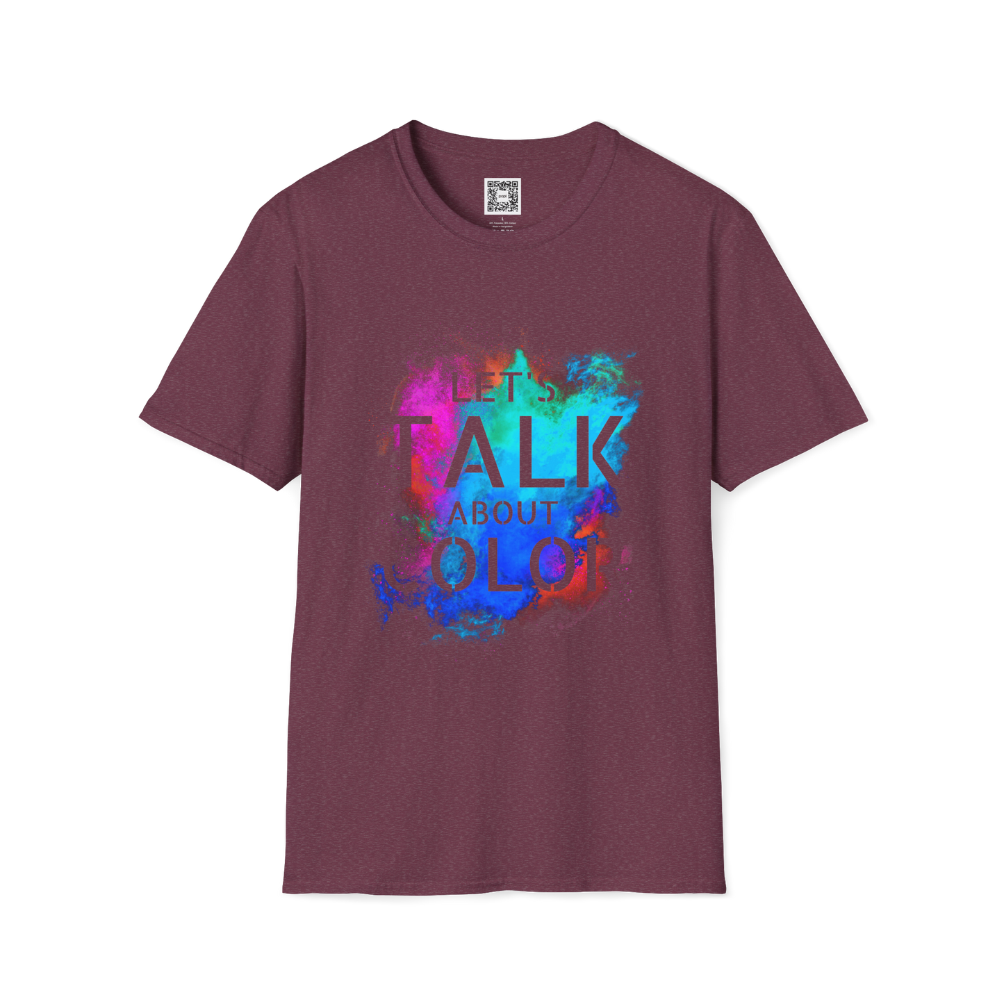 'Lets Talk About Color' (Design 2/Colorway 2) Crew Neck Soft Style T-Shirt (Unisex)