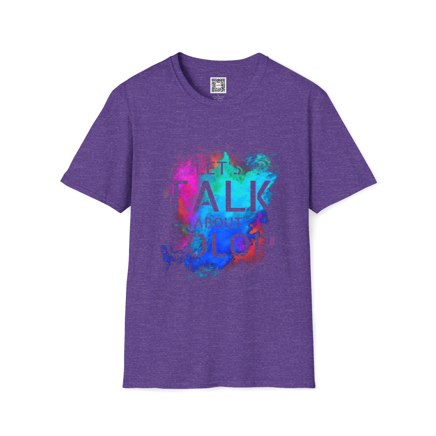'Lets Talk About Color' (Design 2/Colorway 2) Crew Neck Soft Style T-Shirt (Unisex)