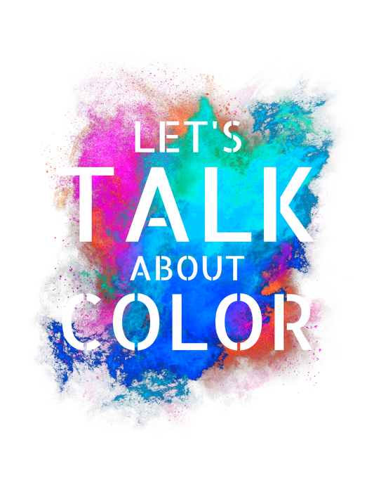 'Lets Talk About Color' (Design 2/Colorway 2) Crew Neck Soft Style T-Shirt (Unisex)