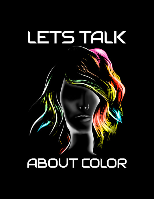 "Lets Talk About Color" (Colorway 1) V-Neck Tee (Unisex)