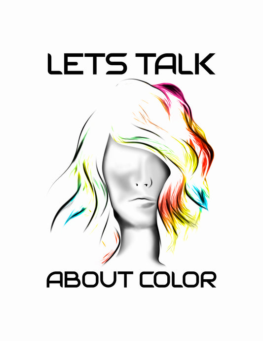 'Lets Talk About Color' (Colorway 2) V-Neck Tee (Unisex)