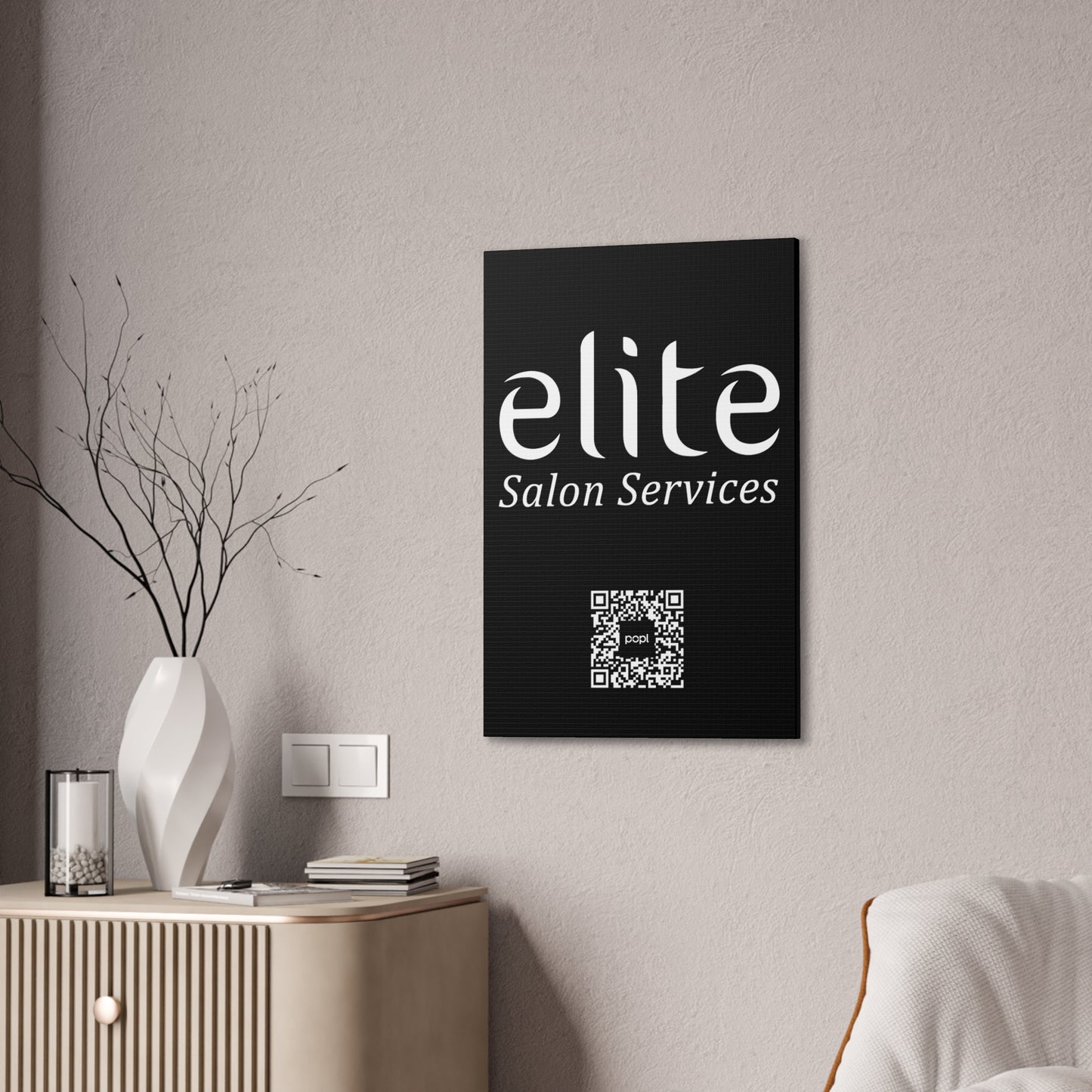 Elite Salon Services Custom - Canvas Stretched (0.75")