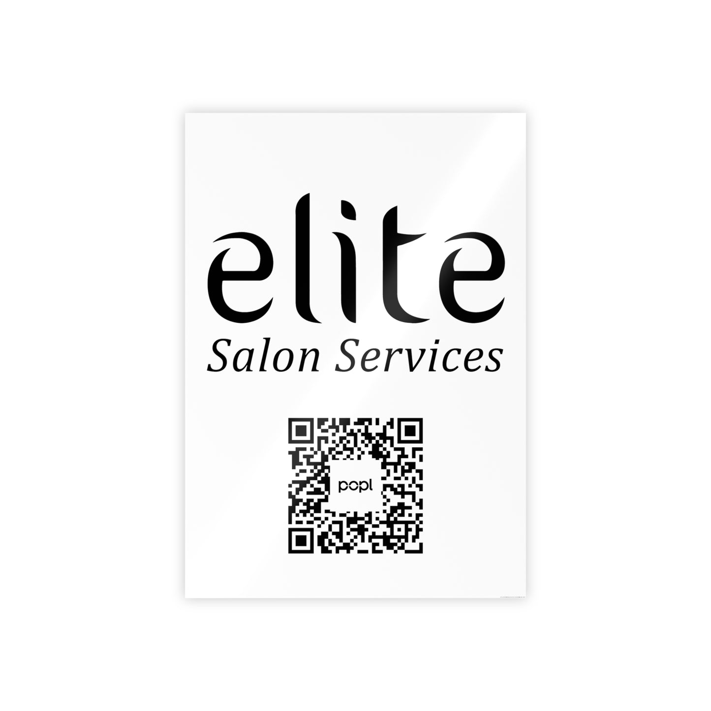Elite Salon Services Custom (Gloss Posters)