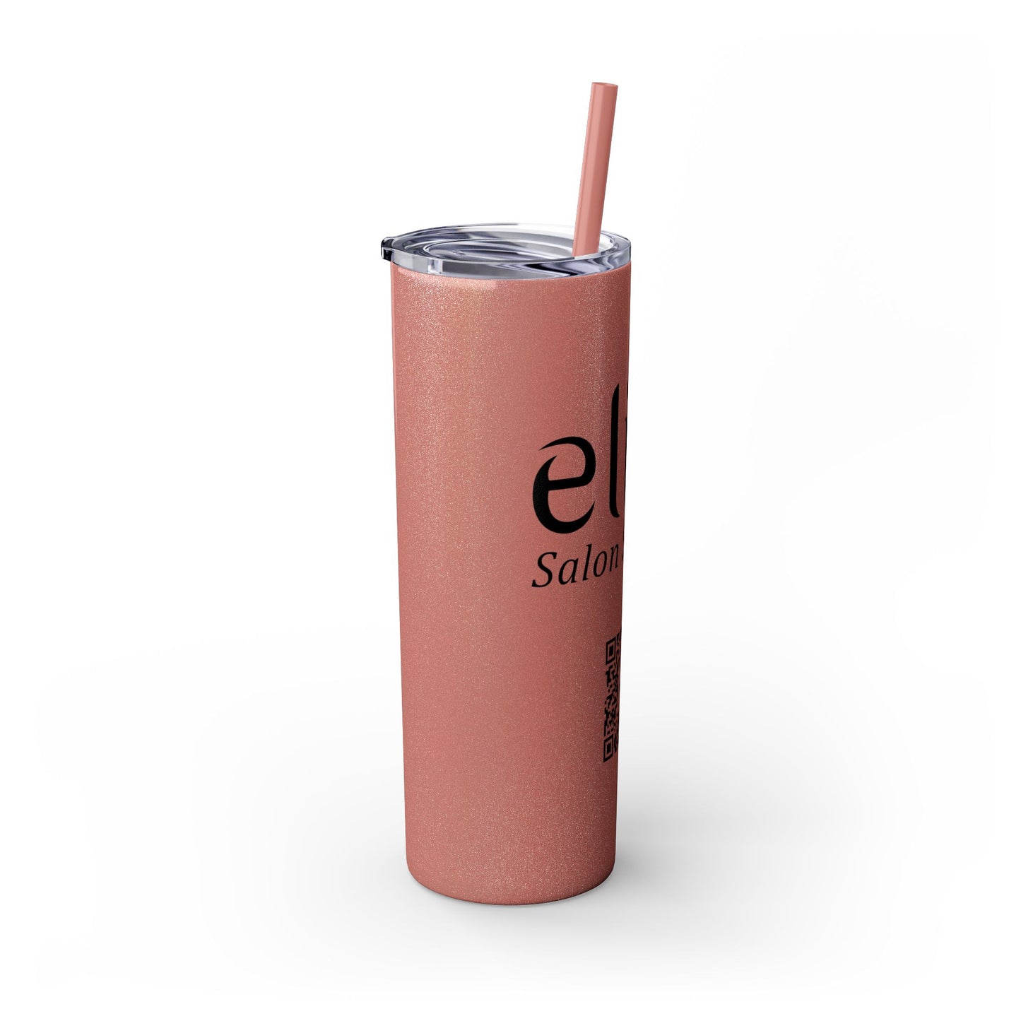 Elite Salon Services Custom Skinny Tumbler With Straw (20oz)