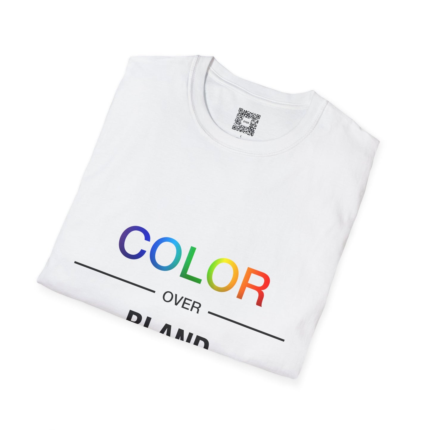 Color Over Bland Unisex Softstyle T-Shirt