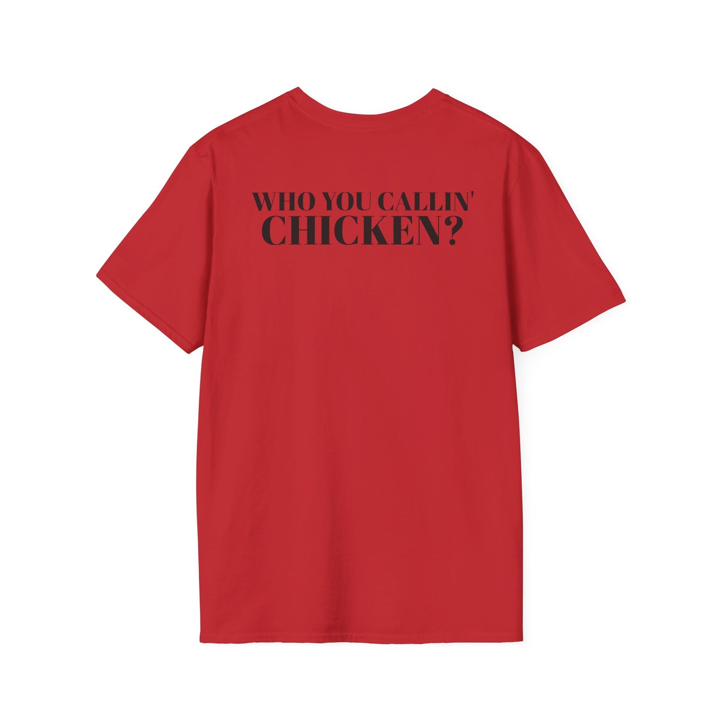 Men's Funny 'Who You Callin' Chicken?' Graphics T-Shirt
