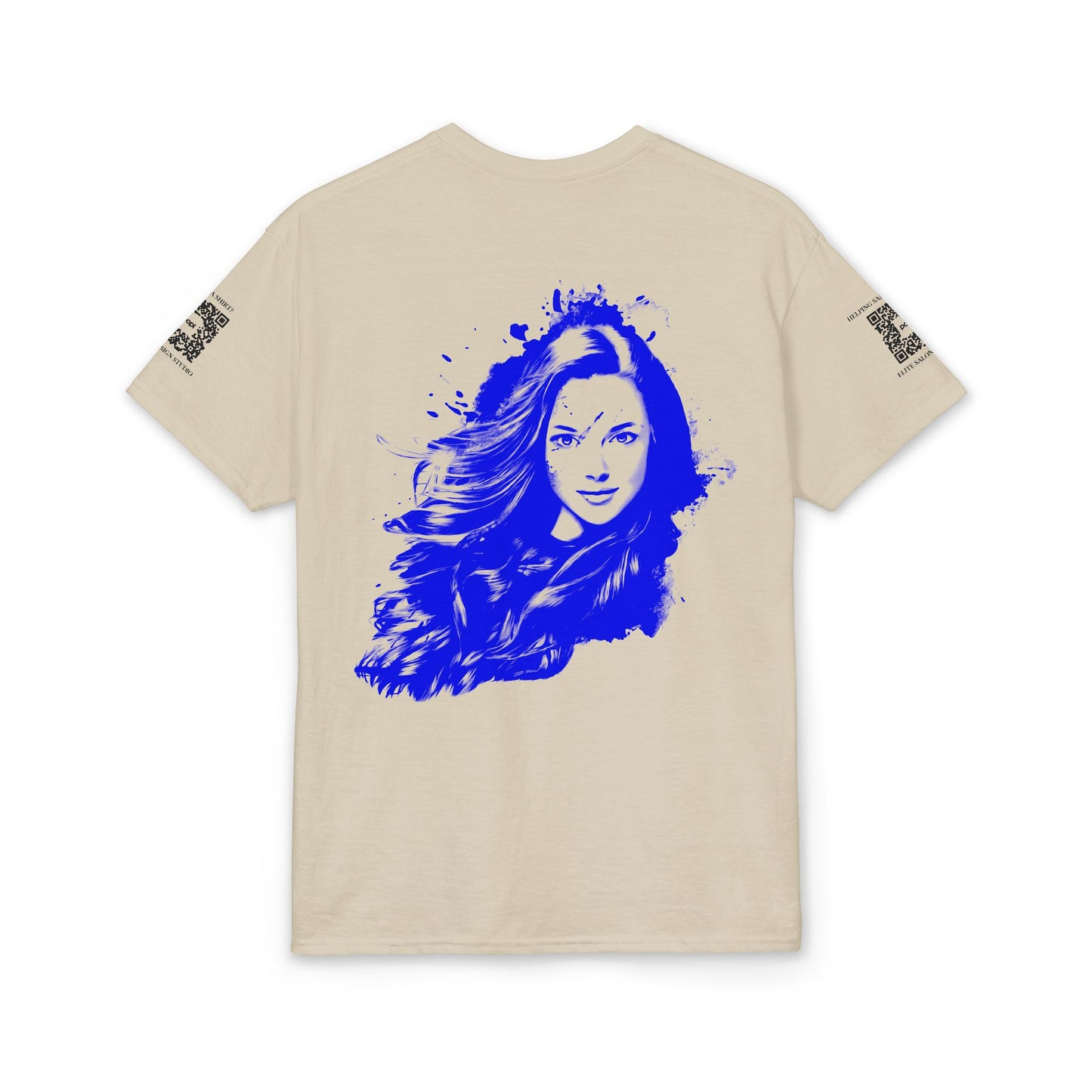 Elite Salon Services (Staff Tee) - Lady In Blue T-Shirt (Colorway 1)