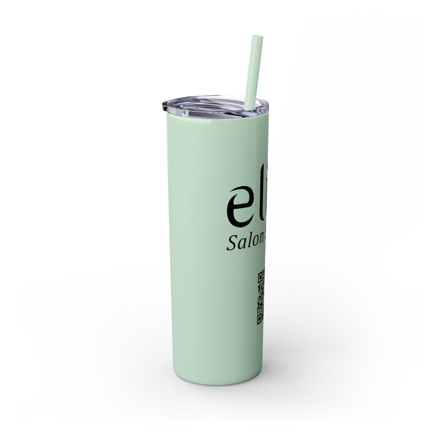 Elite Salon Services Custom Skinny Tumbler With Straw (20oz)