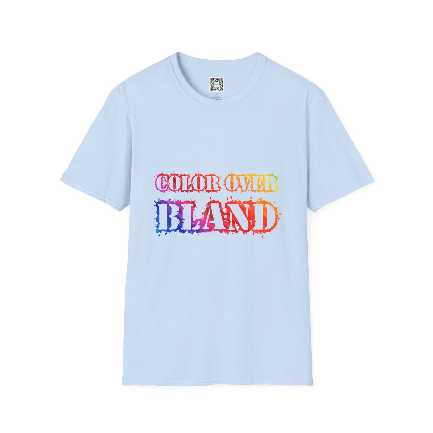 Color Over Bland (Colorway 2) - Unisex Soft Style Tee