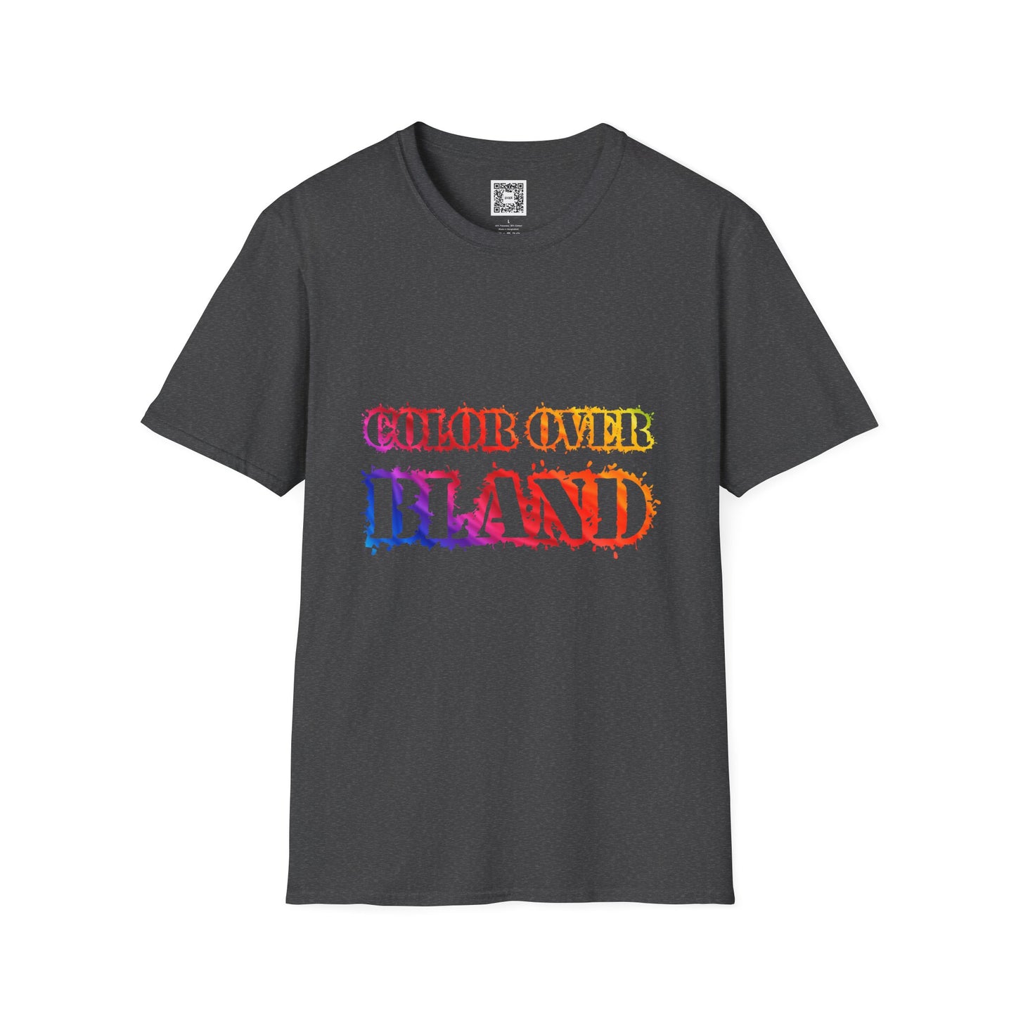 Color Over Bland (Colorway 2) - Unisex Soft Style Tee