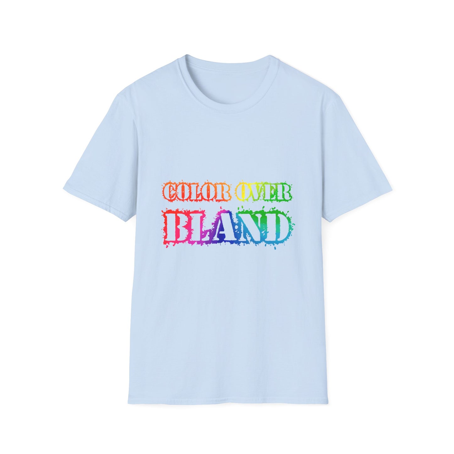 Color Over Bland (Colorway 1) - Unisex Soft Style Tee
