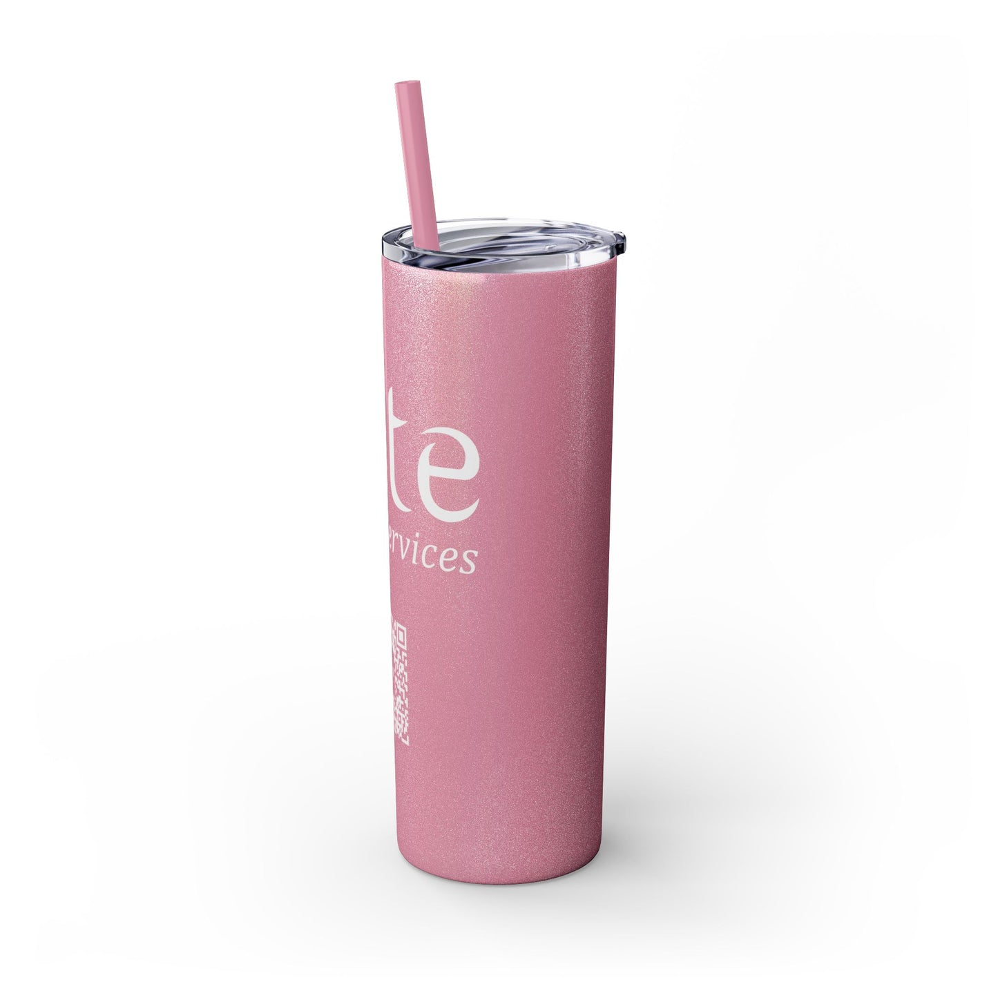 Elite Salon Services Custom Skinny Tumbler With Straw (20oz)