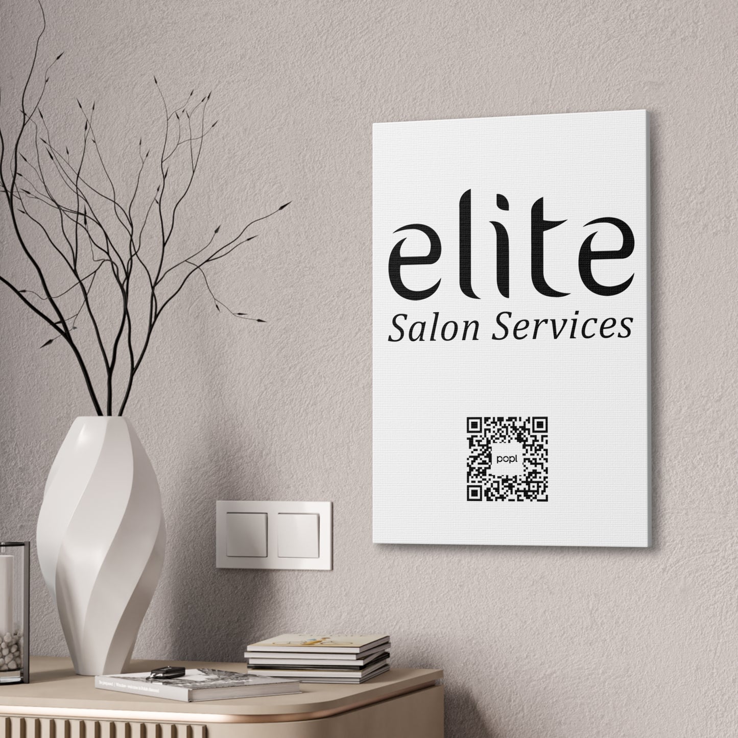 Elite Salon Services Custom - Canvas Stretched (0.75")