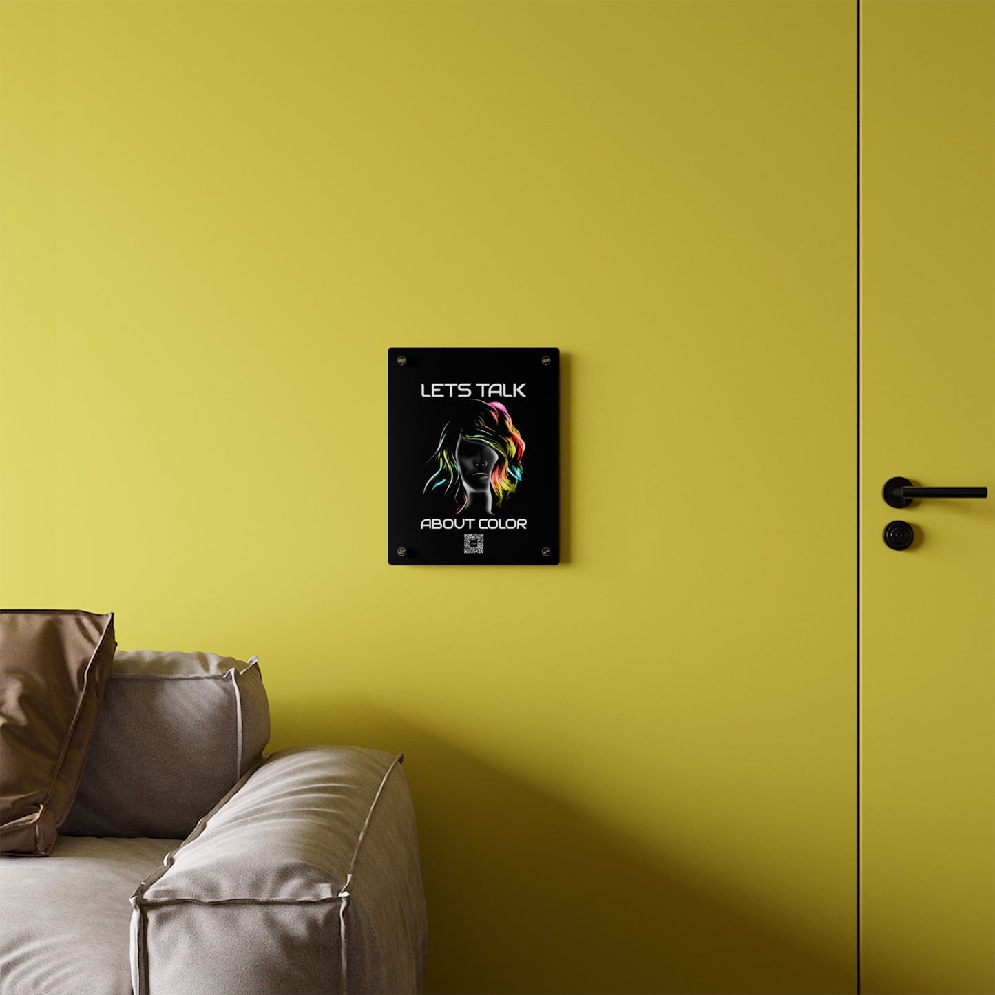 'Lets Talk About Color' - Vibrant Acrylic Wall Art Panel