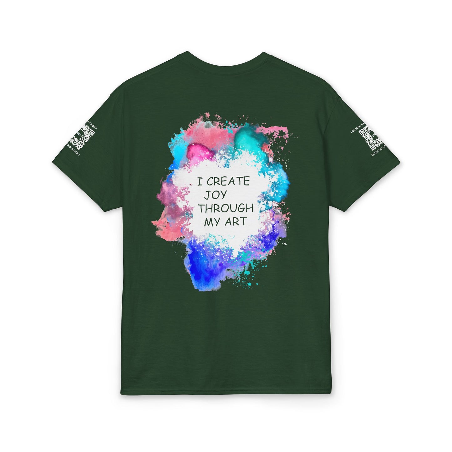 Elite Salon Services (Staff Tee) - I Create Joy Through My Art T-Shirt (Colorway 2)