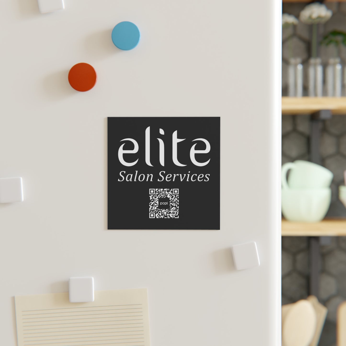Elite Salon Services Custom (Square Magnet)