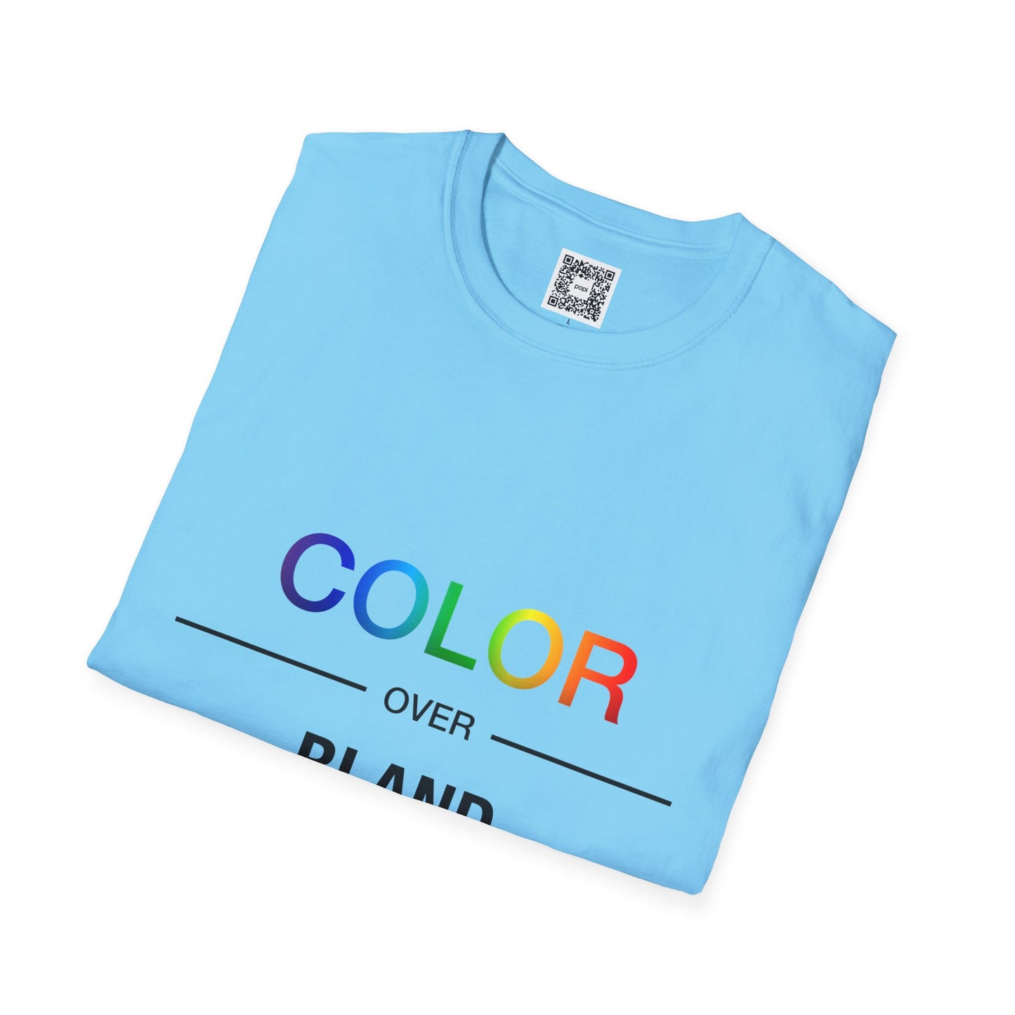 Color Over Bland Unisex Softstyle T-Shirt