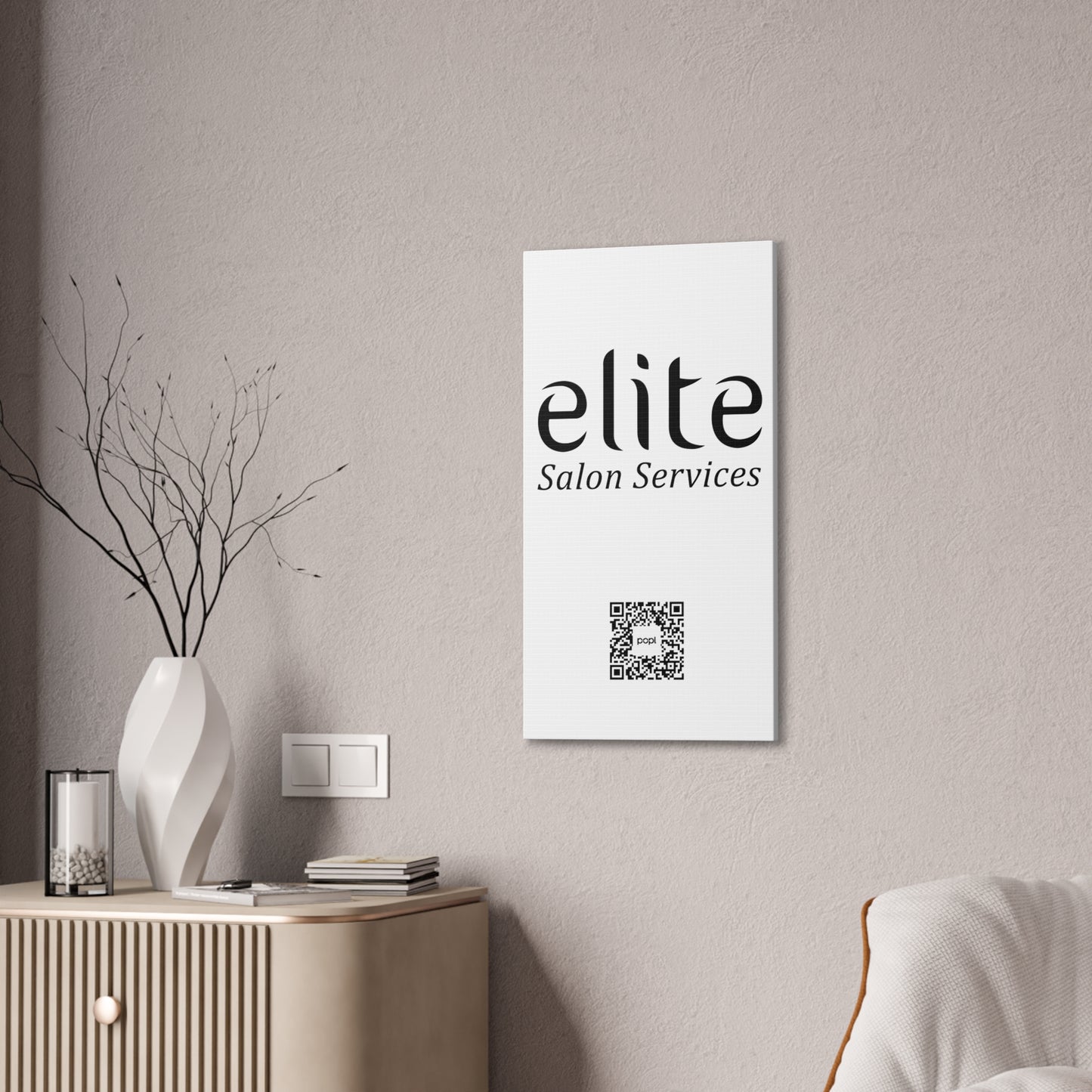 Elite Salon Services Custom - Canvas Stretched (0.75")