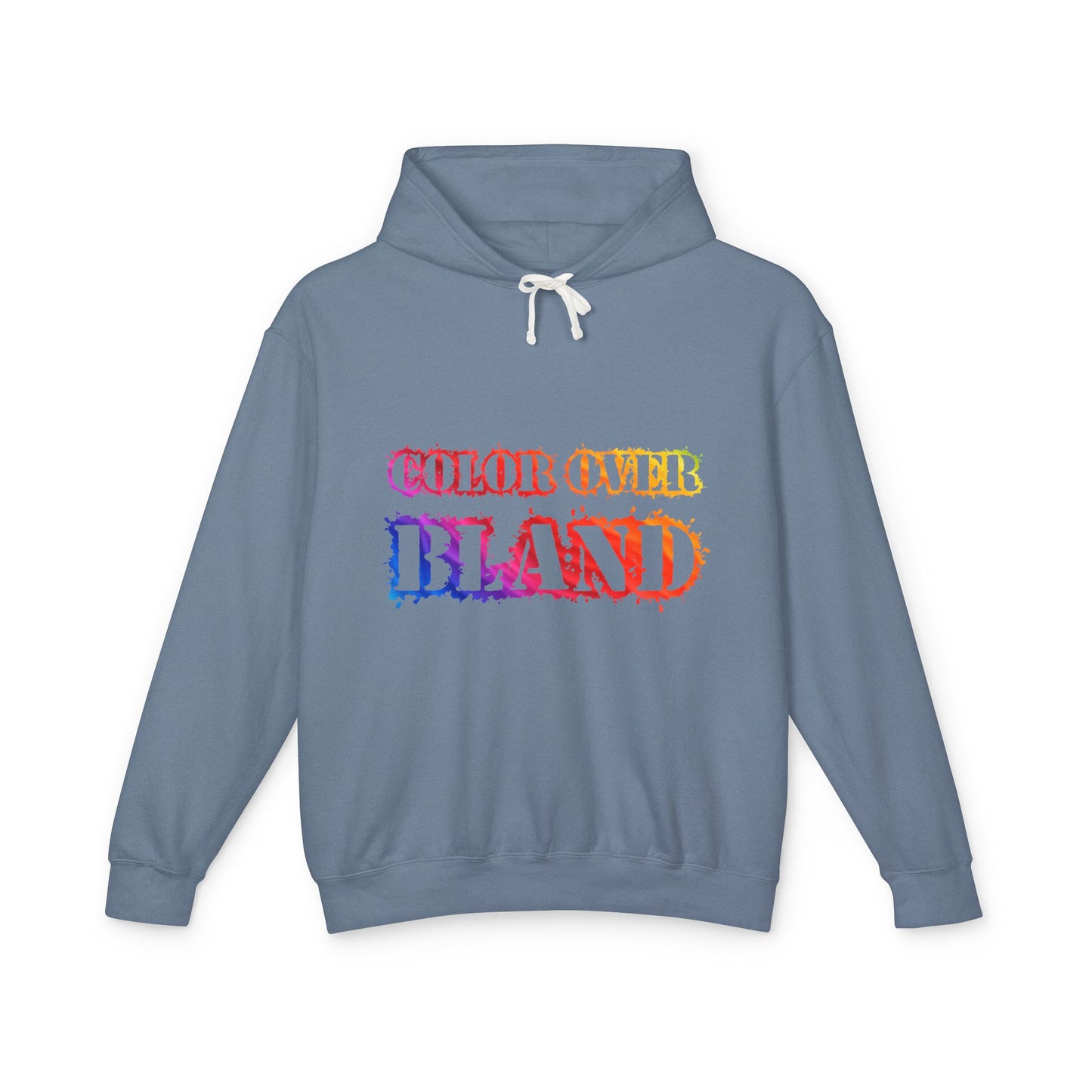 Color Over Bland (Colorway 2) Lightweight Hooded Sweatshirt