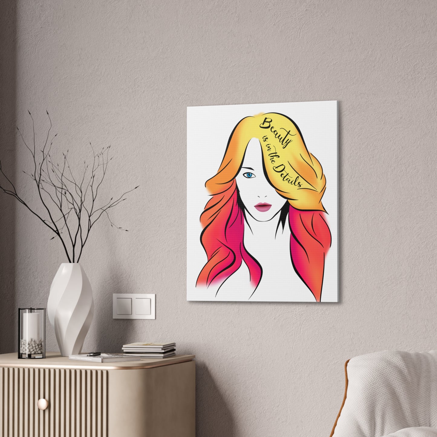 Beauty Is In The Details - Canvas Stretched (0.75")