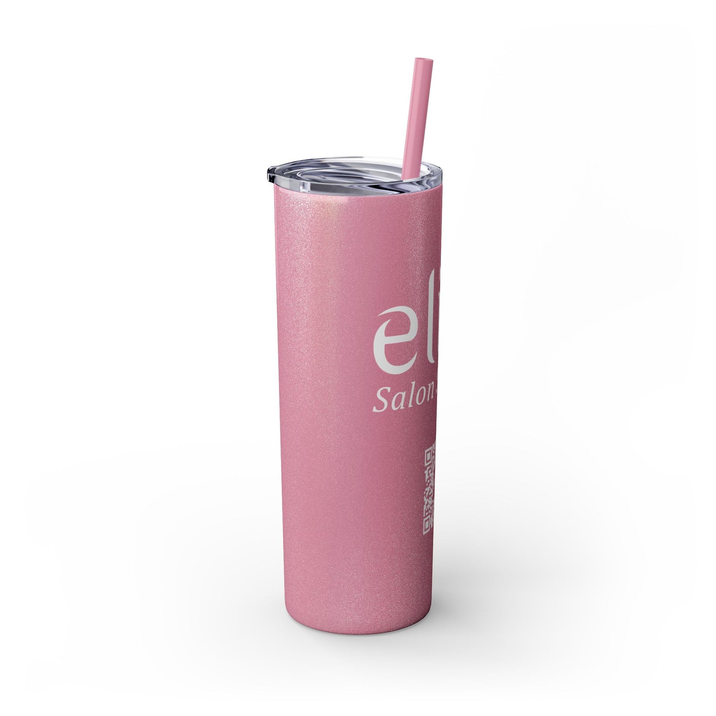 Elite Salon Services Custom Skinny Tumbler With Straw (20oz)