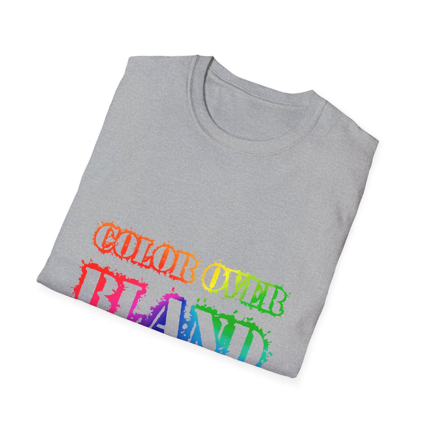 Color Over Bland (Colorway 1) - Unisex Soft Style Tee