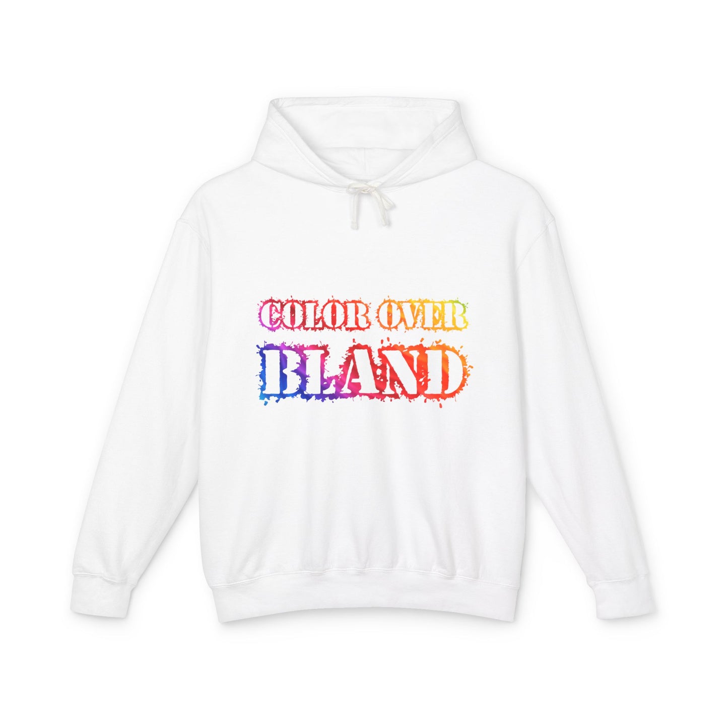 Color Over Bland (Colorway 2) Lightweight Hooded Sweatshirt