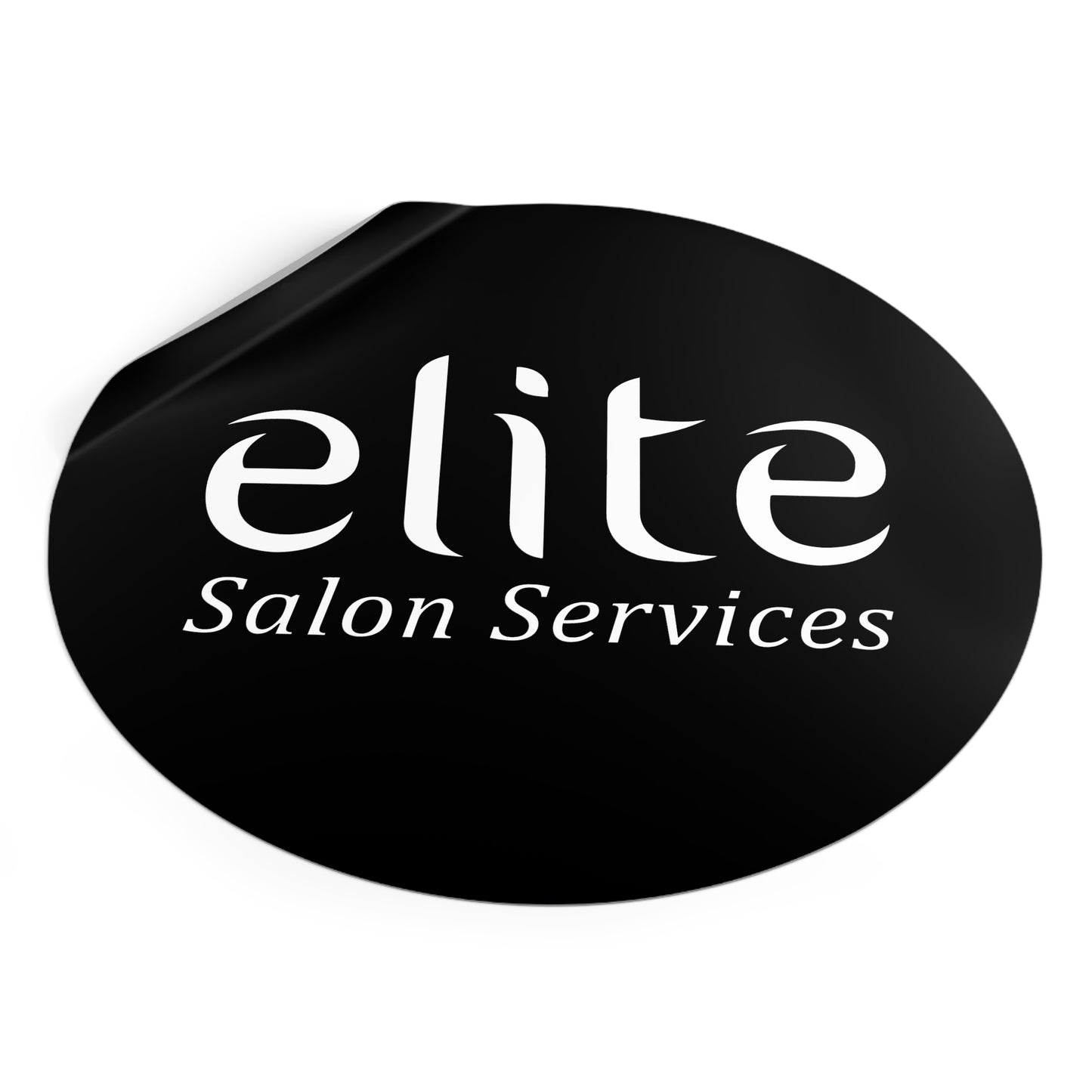 Elite Salon Services Custom (Round Vinyl Stickers)
