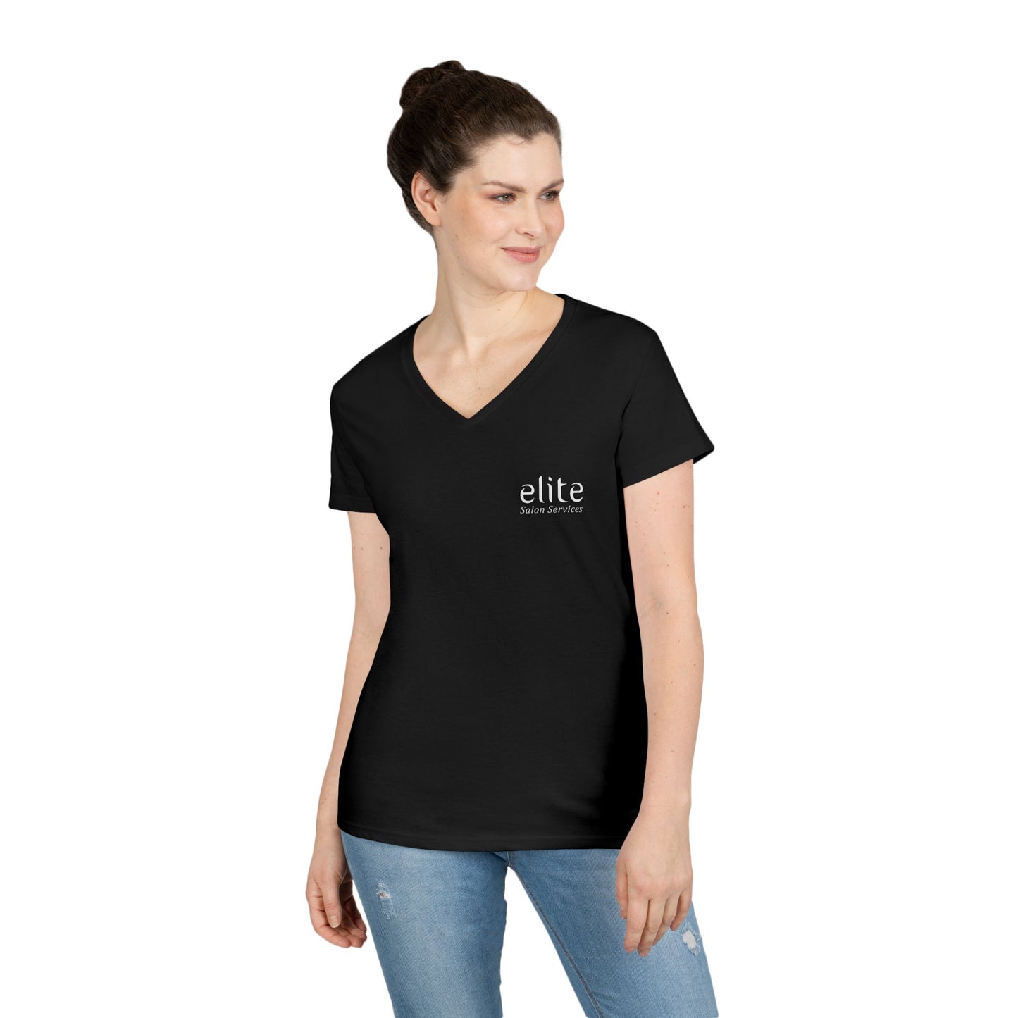 Elite Salon Services Custom (Women's V-Neck Tee 1)