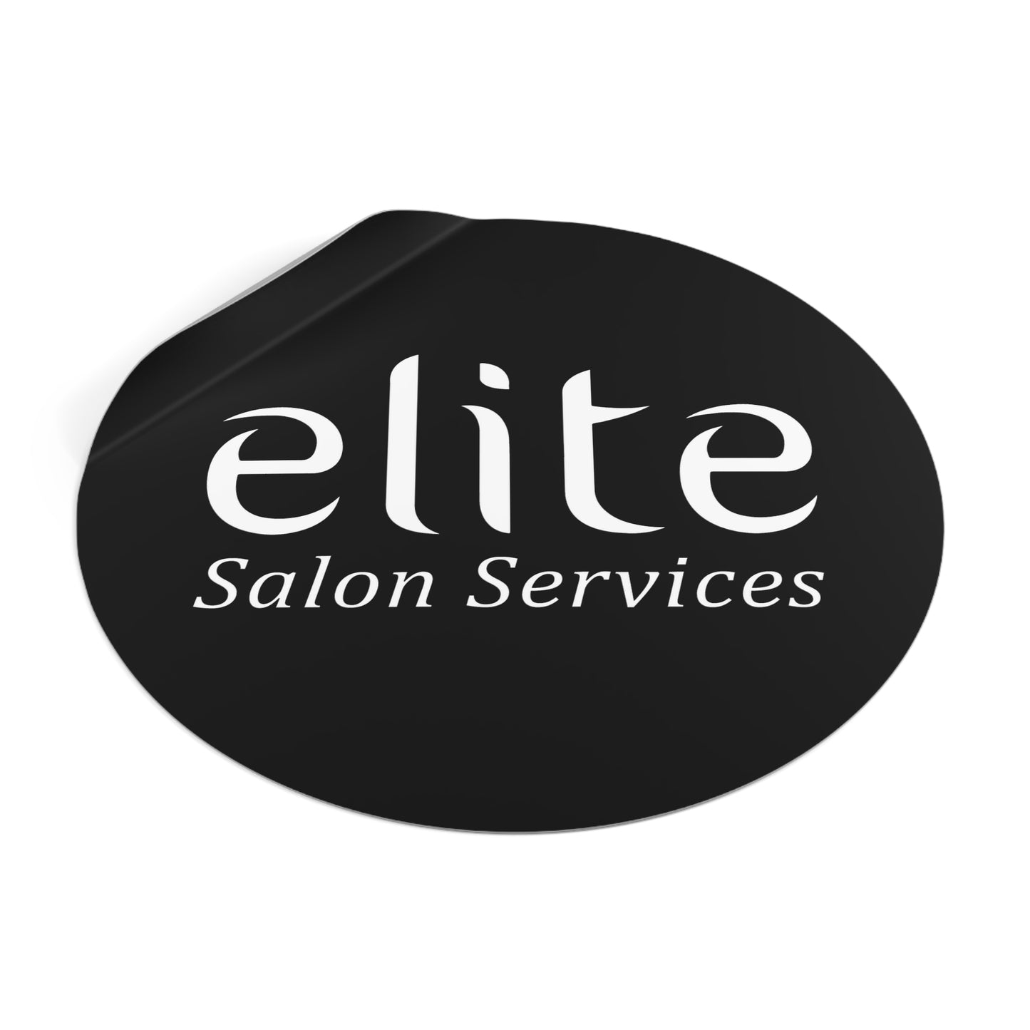Elite Salon Services Custom (Round Vinyl Stickers)