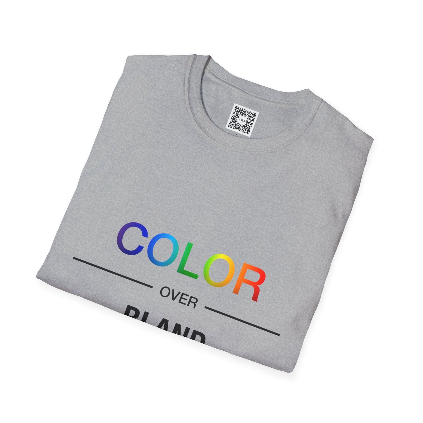 Color Over Bland Unisex Softstyle T-Shirt