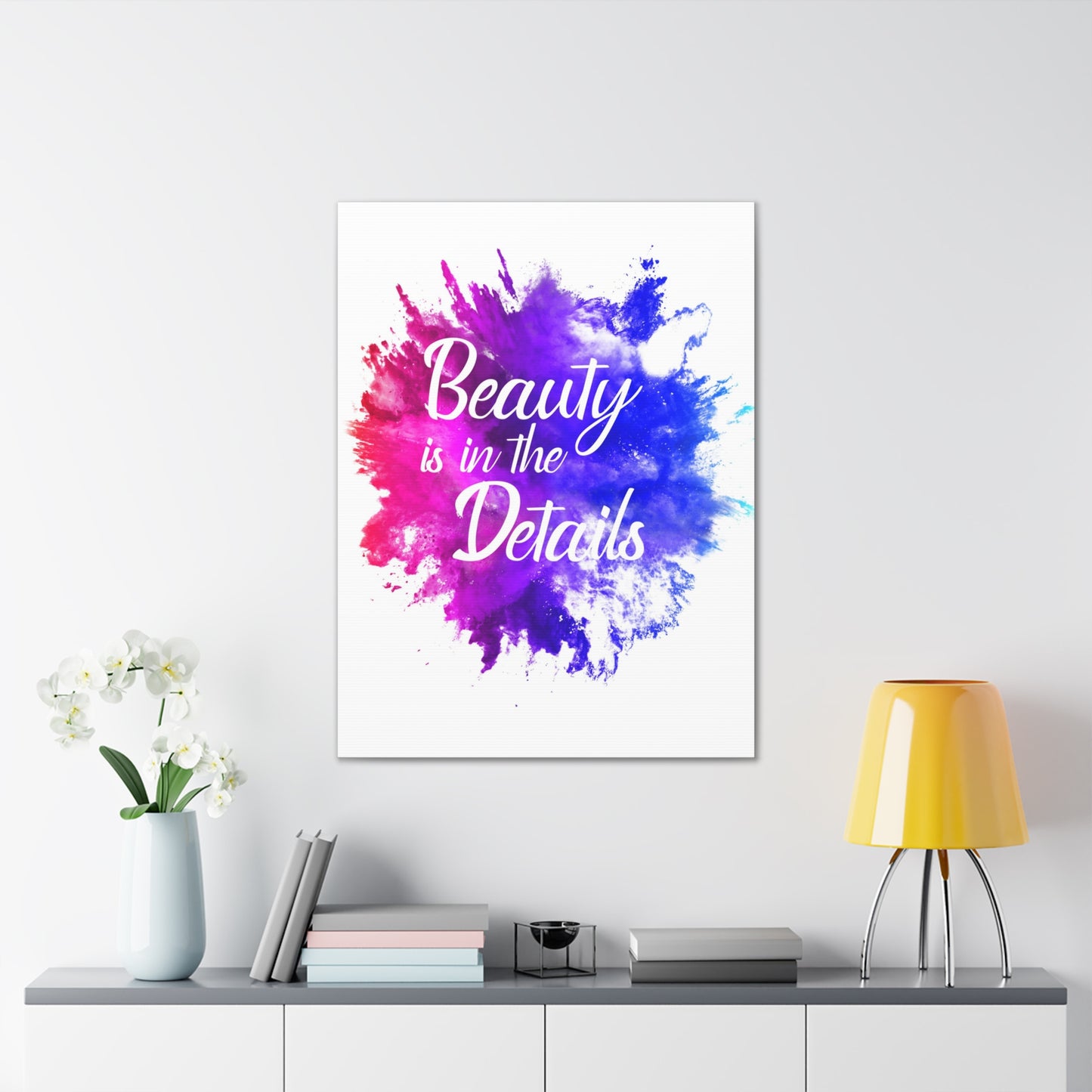 Beauty Is In The Details (Splash) - Canvas Stretched (0.75")