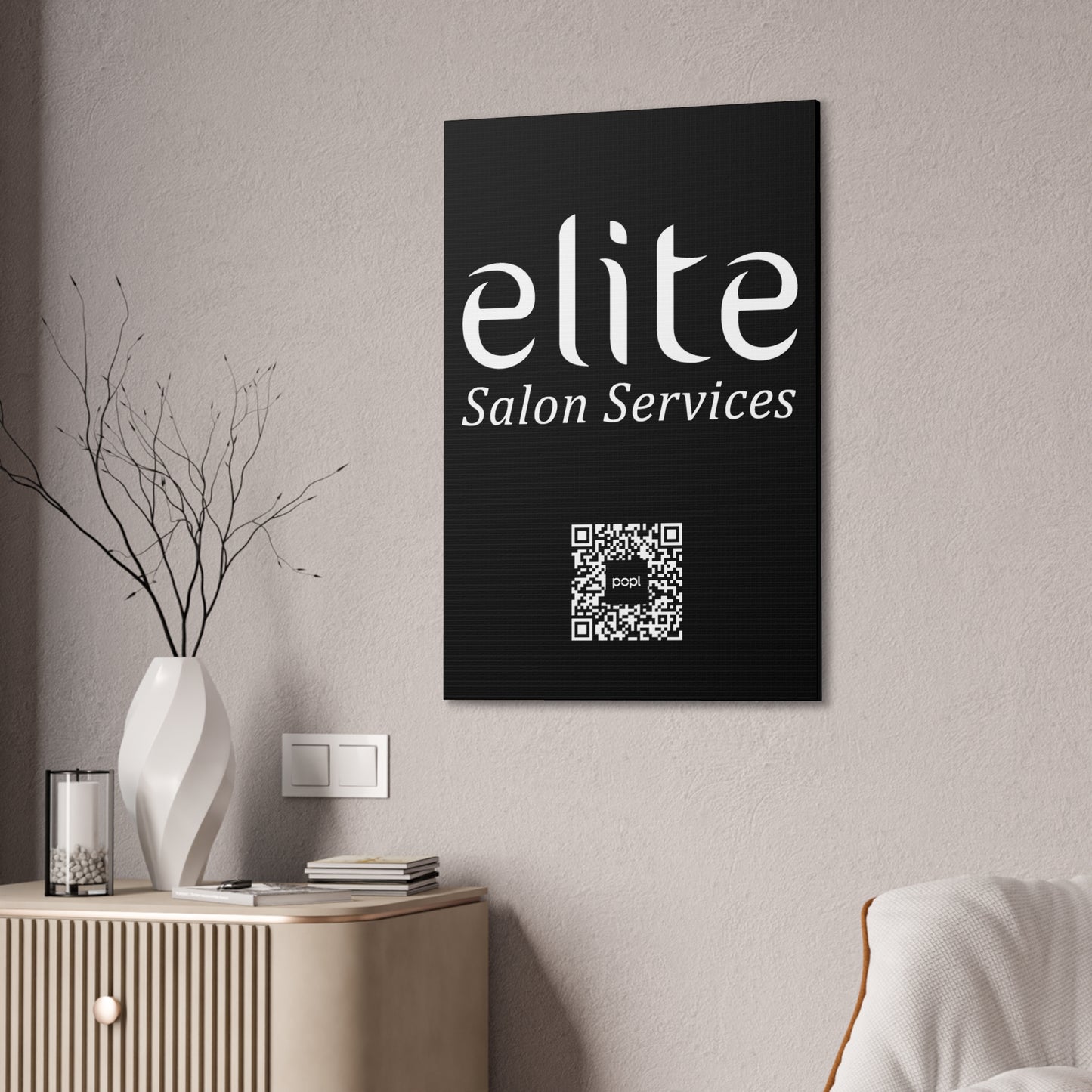 Elite Salon Services Custom - Canvas Stretched (0.75")