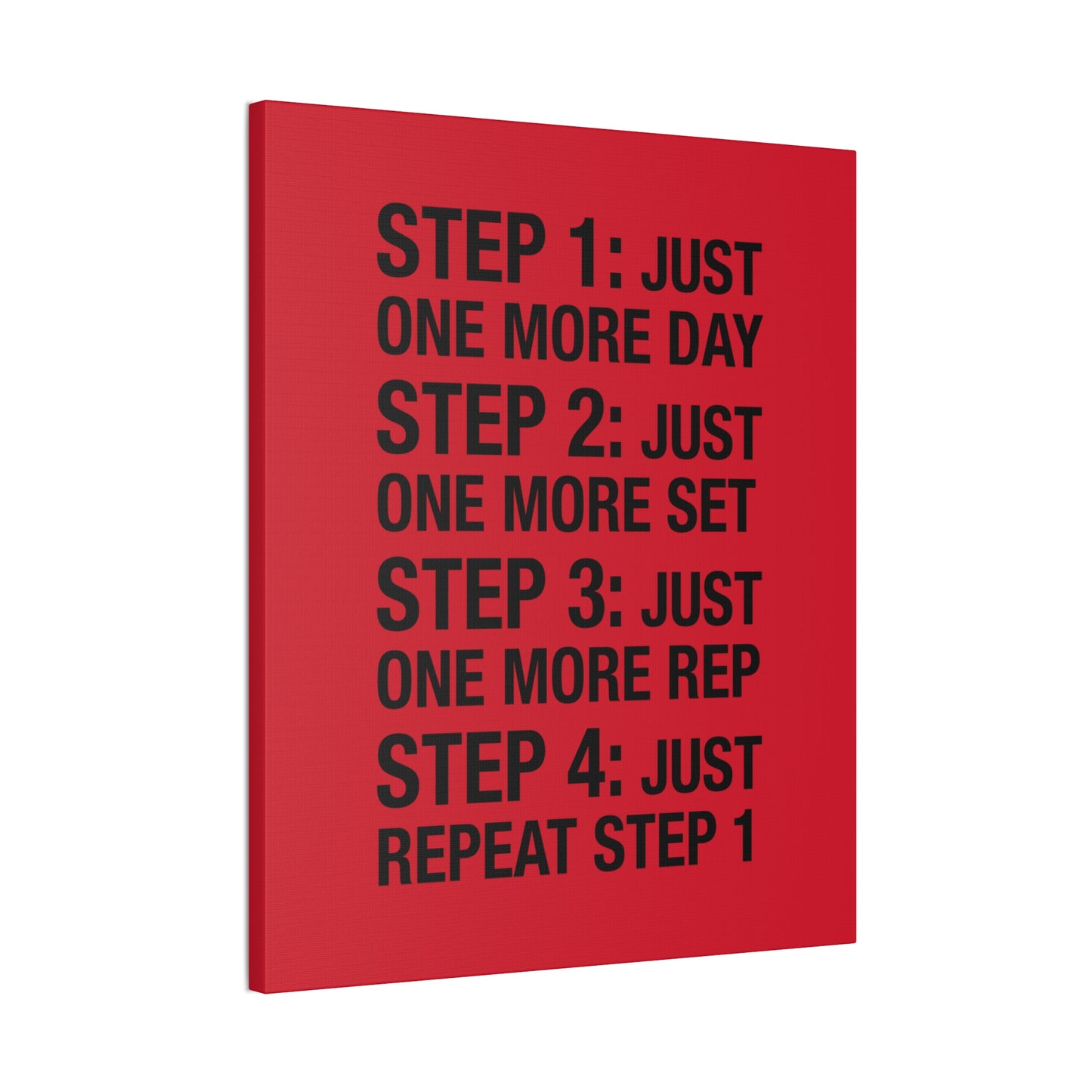 Steps 1 - 4 (Gym Inspiration) - Canvas Stretched (0.75")