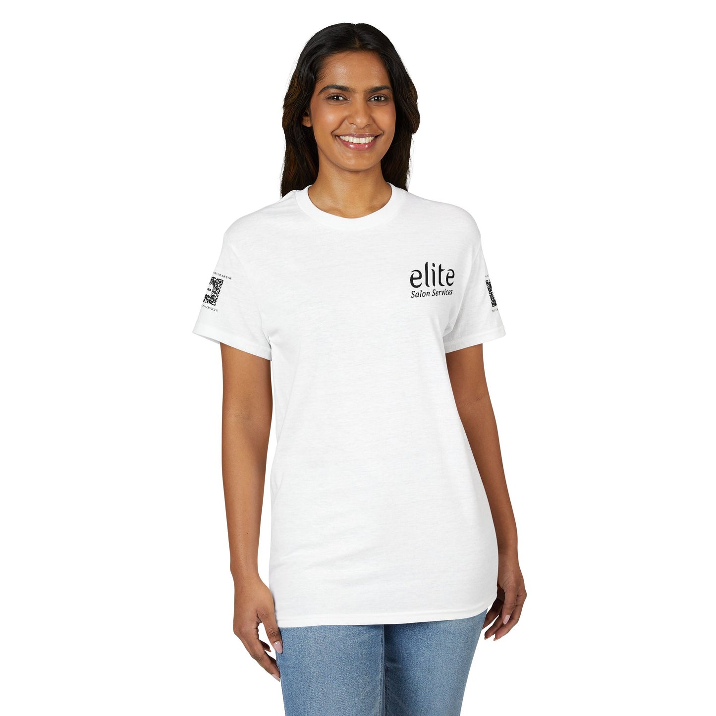 Elite Salon Services (Staff Tee) - Lady In Blue T-Shirt (Colorway 1)
