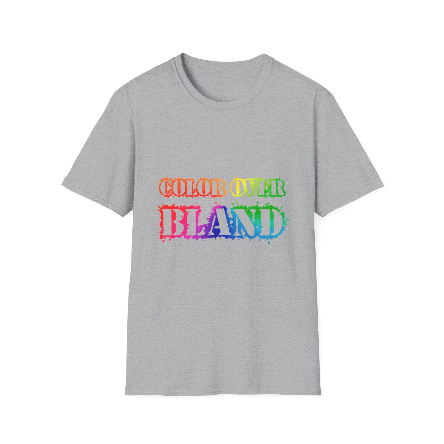 Color Over Bland (Colorway 1) - Unisex Soft Style Tee
