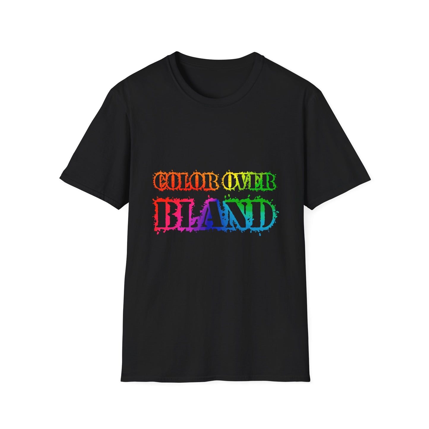 Color Over Bland (Colorway 1) - Unisex Soft Style Tee