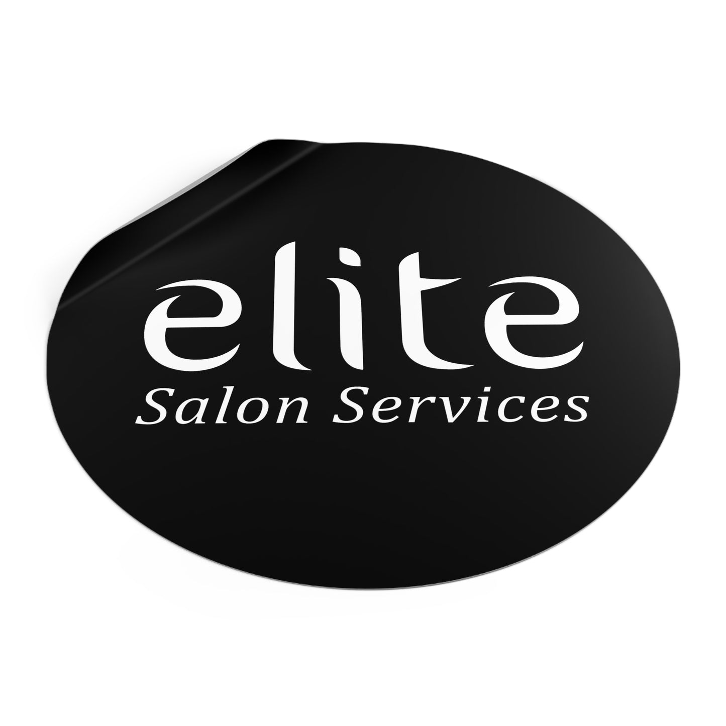 Elite Salon Services Custom (Round Vinyl Stickers)