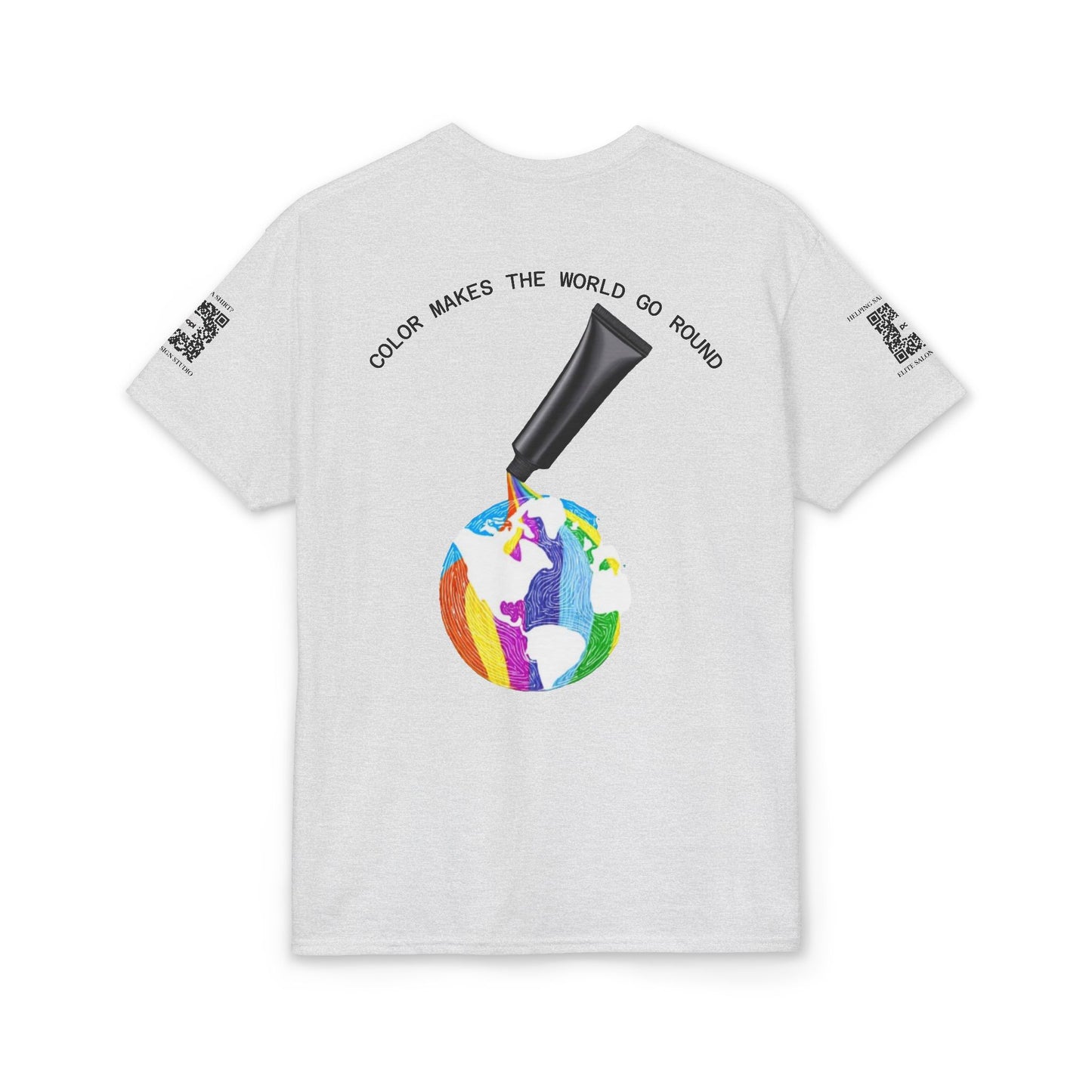 Elite Salon Services (Staff Tee) - Color Makes The World Go Round T-Shirt (Colorway 2)