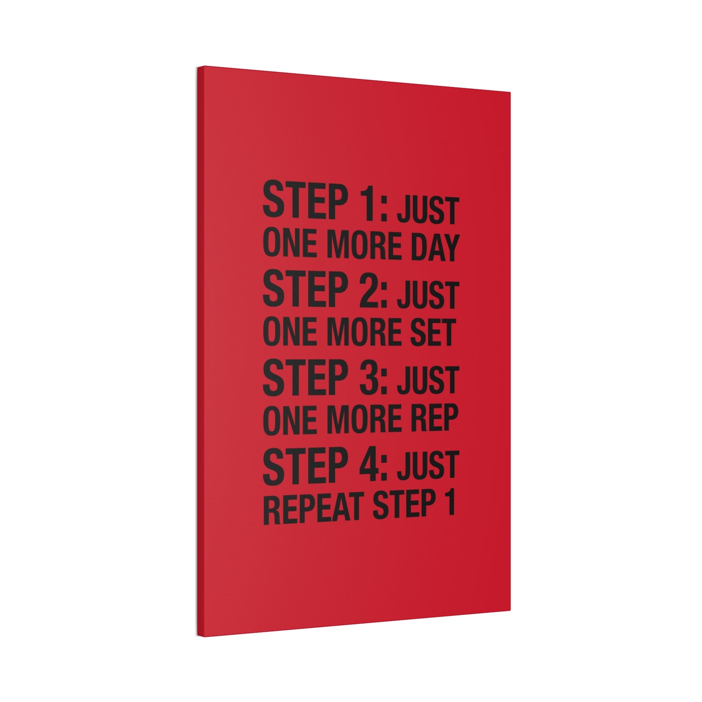 Steps 1 - 4 (Gym Inspiration) - Canvas Stretched (0.75")