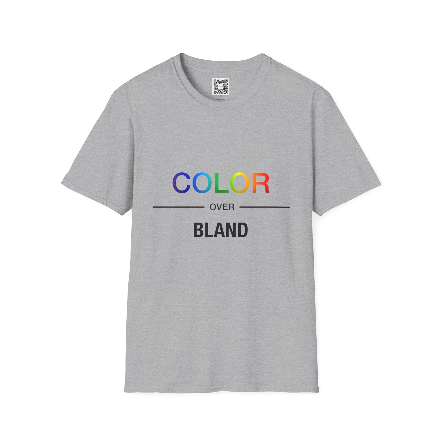 Color Over Bland Unisex Softstyle T-Shirt