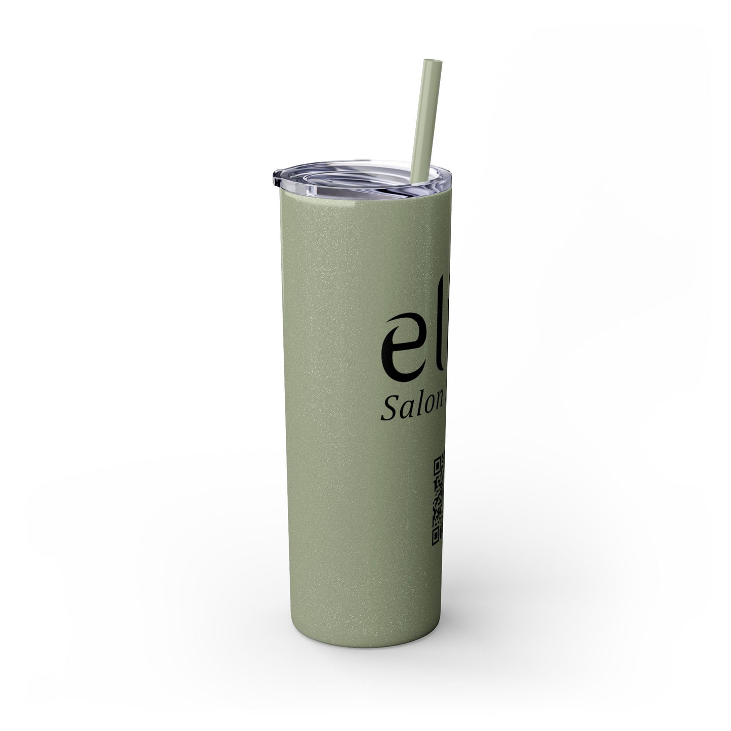 Elite Salon Services Custom Skinny Tumbler With Straw (20oz)